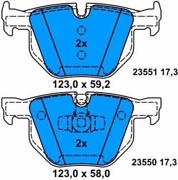 خرید عایق آتش 34216769105 ماشین ترمز پد خستگی مقاوم برای BMW X1 E84 online manufacture