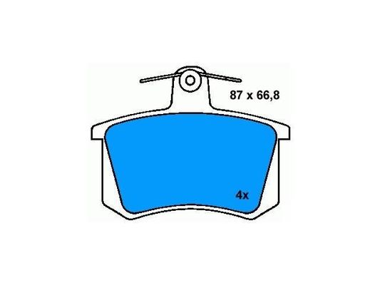 4A0698451 پد ترمز BMW
