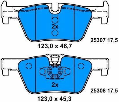 34216850569 تعویض پد ترمز خودرو برای سیستم ترمز اتوماتیک BMW 1 F20 و 2 Coupé F22