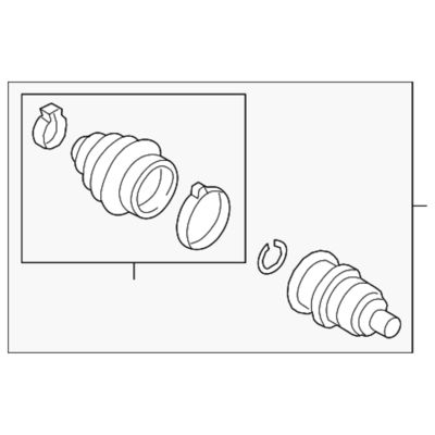 3QF498099B قطعات انتقال C.V Joint