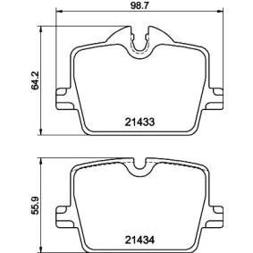 BMW 34206888832 قطعات شاسی مجموعه پد ترمز